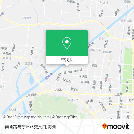 南通路与苏州路交叉口地图