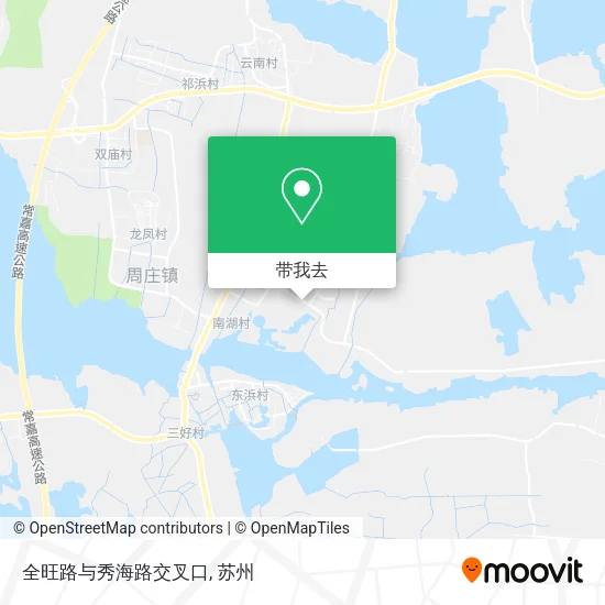全旺路与秀海路交叉口地图