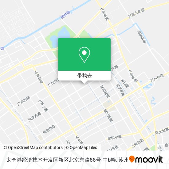 太仓港经济技术开发区新区北京东路88号-中b幢地图