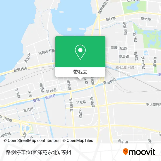 路侧停车位(富泽苑东北)地图
