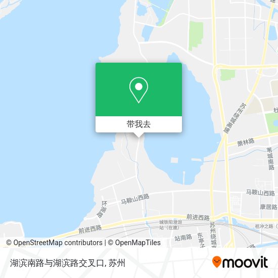 湖滨南路与湖滨路交叉口地图