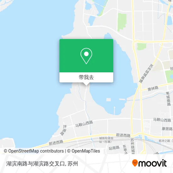 湖滨南路与湖滨路交叉口地图