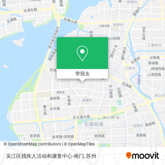 吴江区残疾人活动和康复中心-南门地图