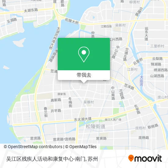 吴江区残疾人活动和康复中心-南门地图