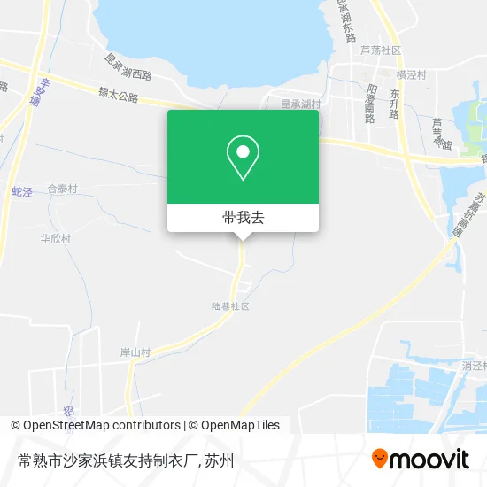 常熟市沙家浜镇友持制衣厂地图