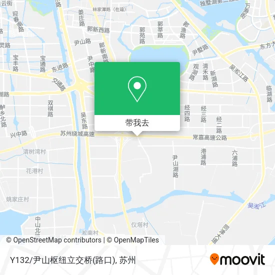 Y132/尹山枢纽立交桥(路口)地图