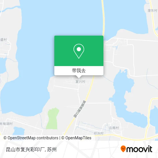 昆山市复兴彩印厂地图