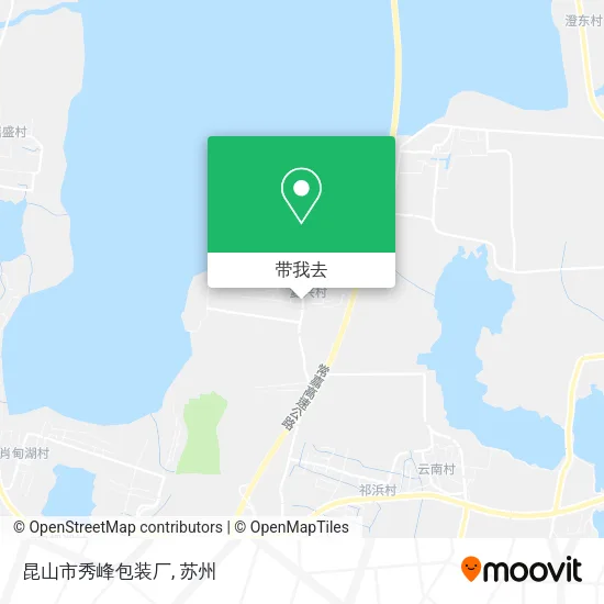 昆山市秀峰包装厂地图