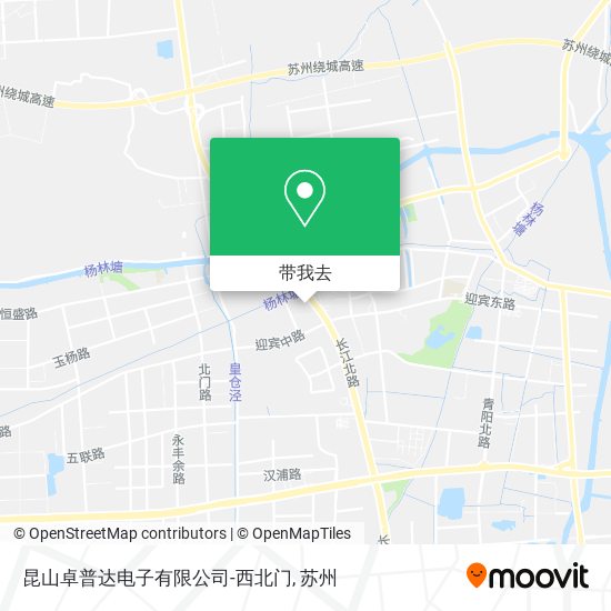 昆山卓普达电子有限公司-西北门地图