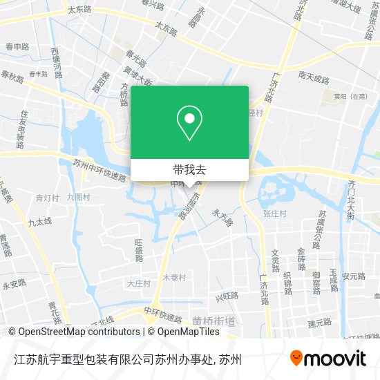 江苏航宇重型包装有限公司苏州办事处地图