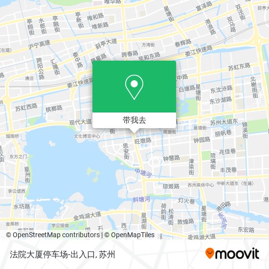 法院大厦停车场-出入口地图