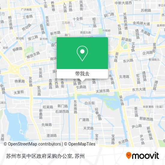 苏州市吴中区政府采购办公室地图