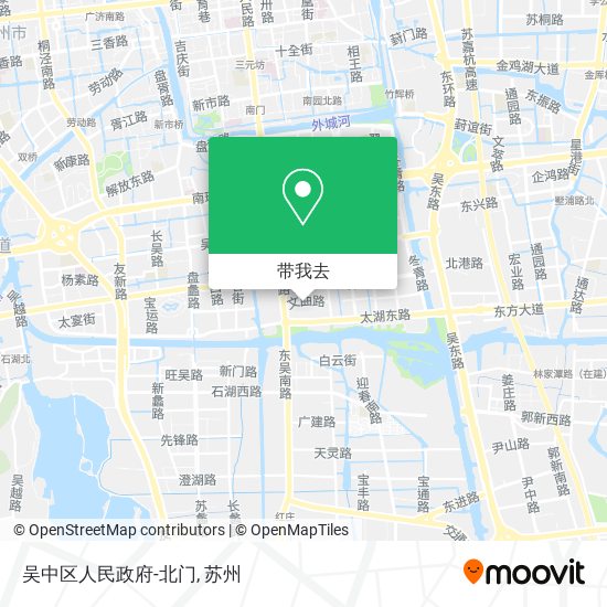 吴中区人民政府-北门地图