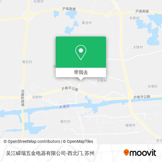 吴江嵘瑞五金电器有限公司-西北门地图