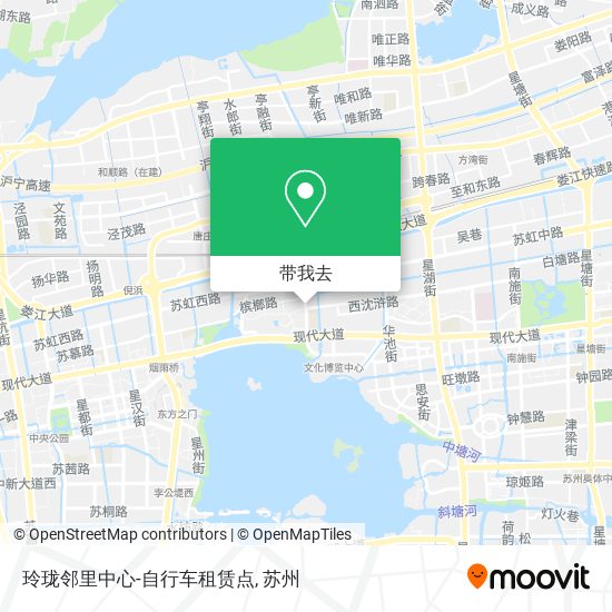 玲珑邻里中心-自行车租赁点地图