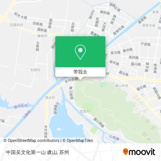 中国吴文化第一山·虞山地图