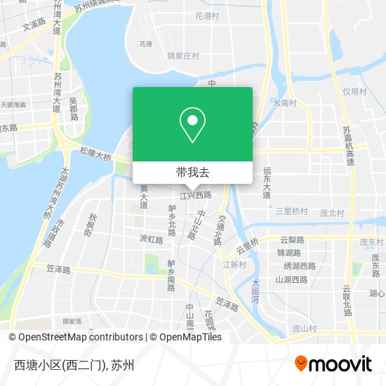 西塘小区(西二门)地图