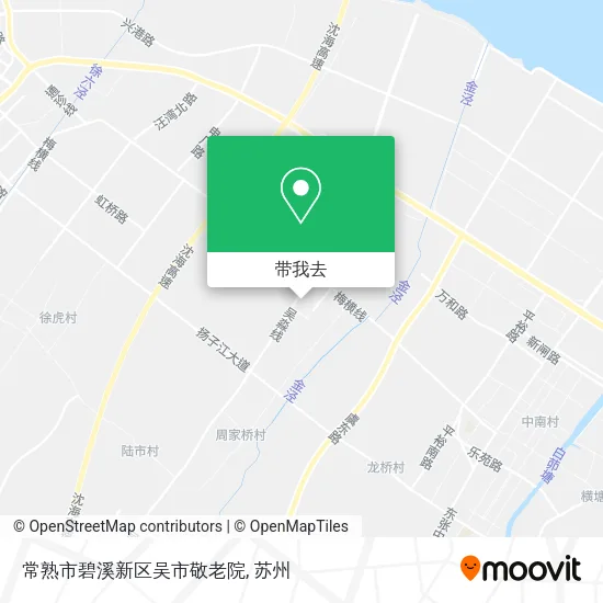 常熟市碧溪新区吴市敬老院地图