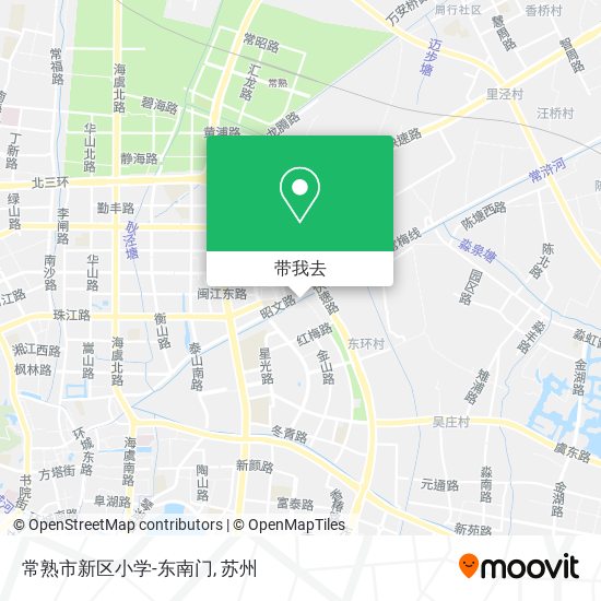 常熟市新区小学-东南门地图