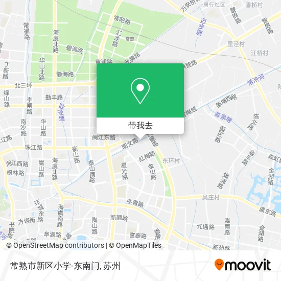常熟市新区小学-东南门地图