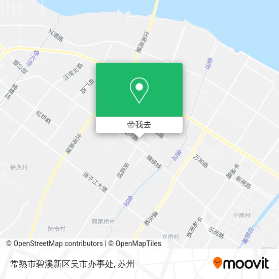 常熟市碧溪新区吴市办事处地图