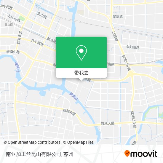 南亚加工丝昆山有限公司地图