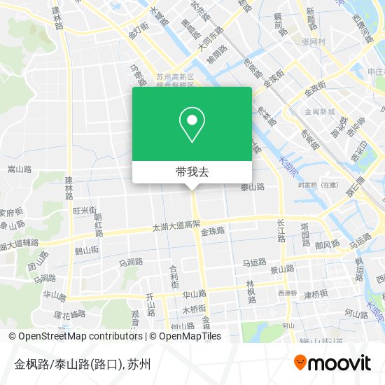 金枫路/泰山路(路口)地图