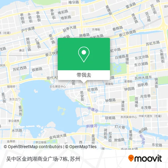 吴中区金鸡湖商业广场-7栋地图