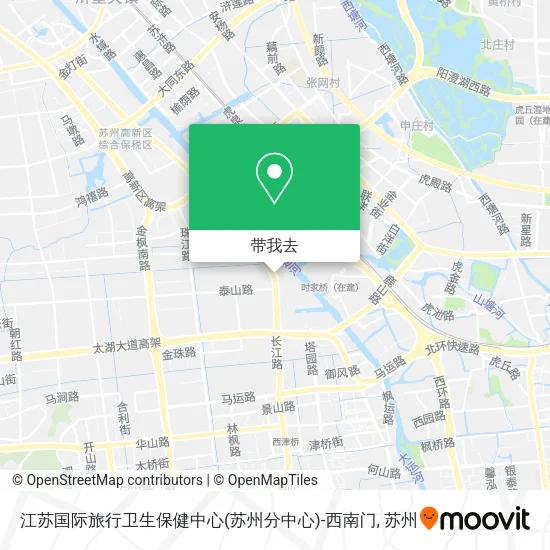 江苏国际旅行卫生保健中心(苏州分中心)-西南门地图