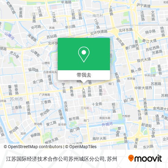 江苏国际经济技术合作公司苏州城区分公司地图