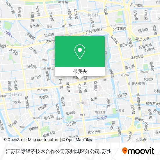 江苏国际经济技术合作公司苏州城区分公司地图