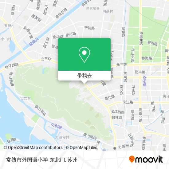 常熟市外国语小学-东北门地图