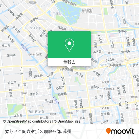 姑苏区金阊袁家浜装璜服务部地图