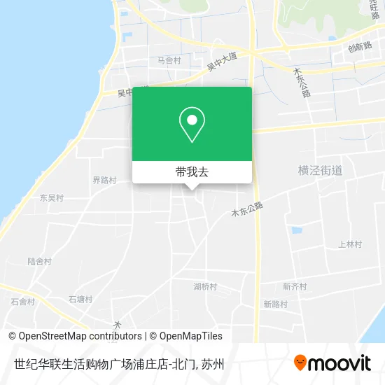 世纪华联生活购物广场浦庄店-北门地图