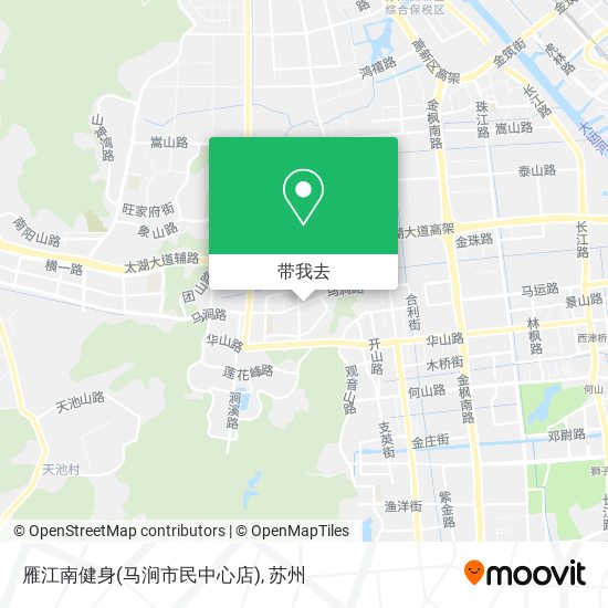 雁江南健身(马涧市民中心店)地图