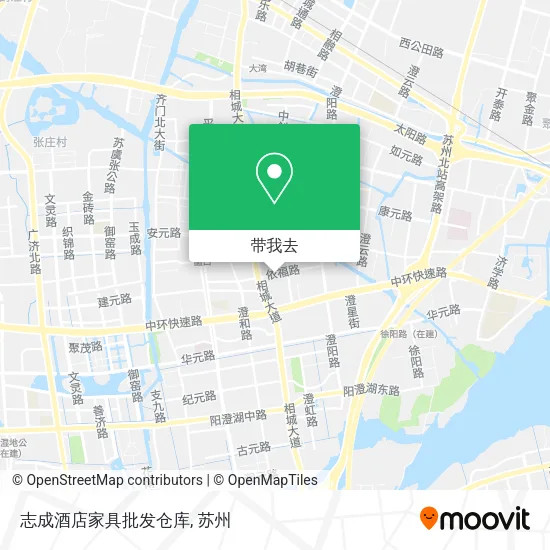 志成酒店家具批发仓库地图