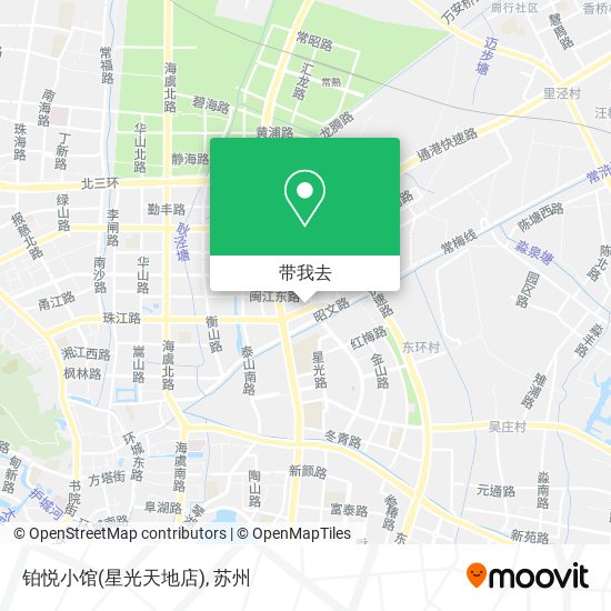 铂悦小馆(星光天地店)地图