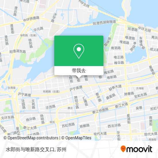 水郎街与唯新路交叉口地图
