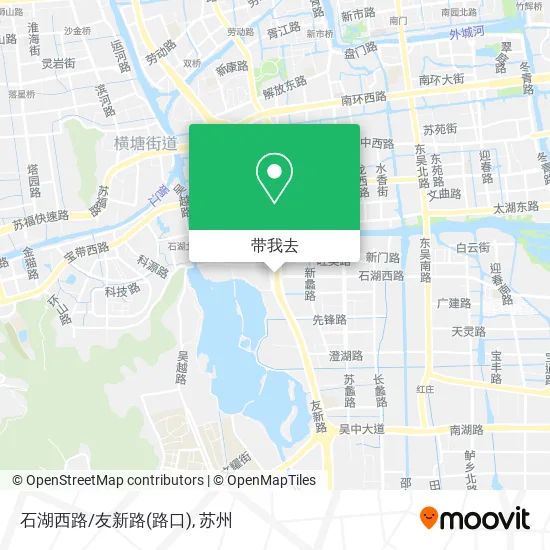 石湖西路/友新路(路口)地图