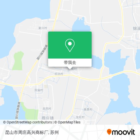 昆山市周庄高兴商标厂地图