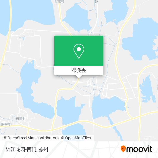 锦江花园-西门地图