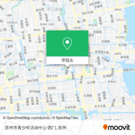 苏州市青少年活动中心-西门地图