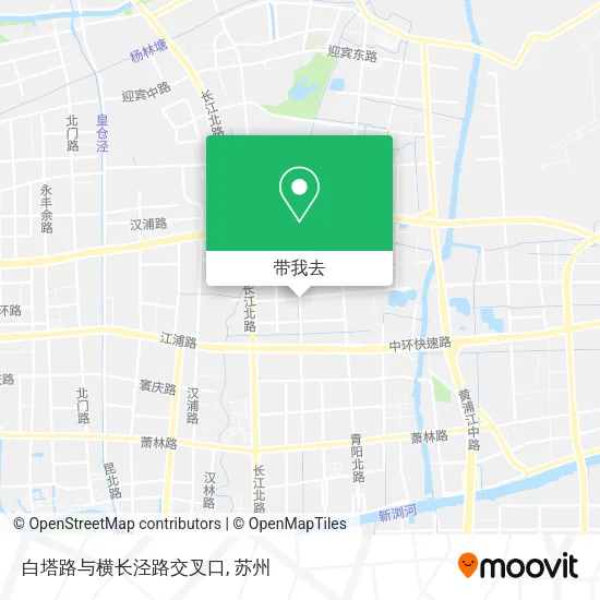 白塔路与横长泾路交叉口地图