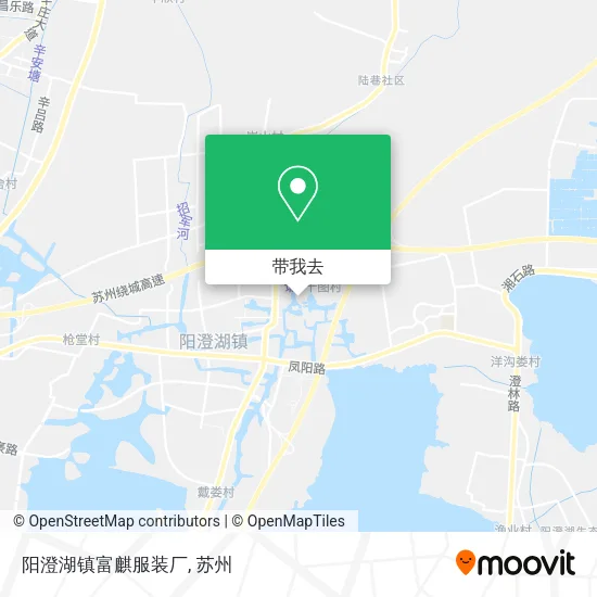 阳澄湖镇富麒服装厂地图