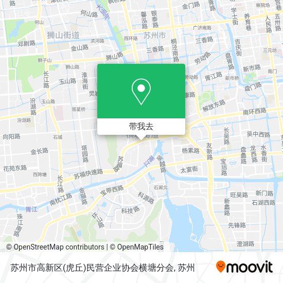 苏州市高新区(虎丘)民营企业协会横塘分会地图