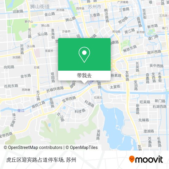 虎丘区迎宾路占道停车场地图