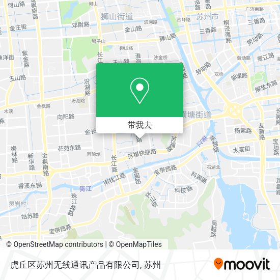 虎丘区苏州无线通讯产品有限公司地图