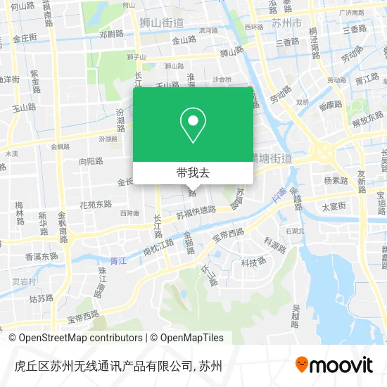 虎丘区苏州无线通讯产品有限公司地图