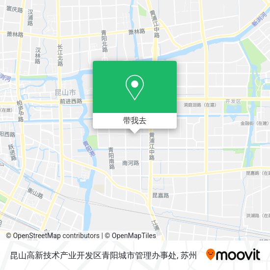 昆山高新技术产业开发区青阳城市管理办事处地图