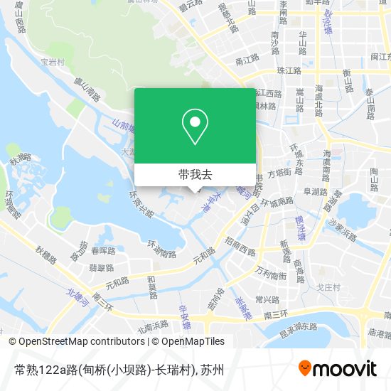 常熟122a路(甸桥(小坝路)-长瑞村)地图